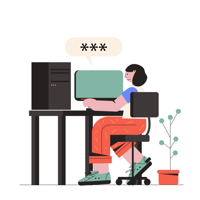 Person working on computer